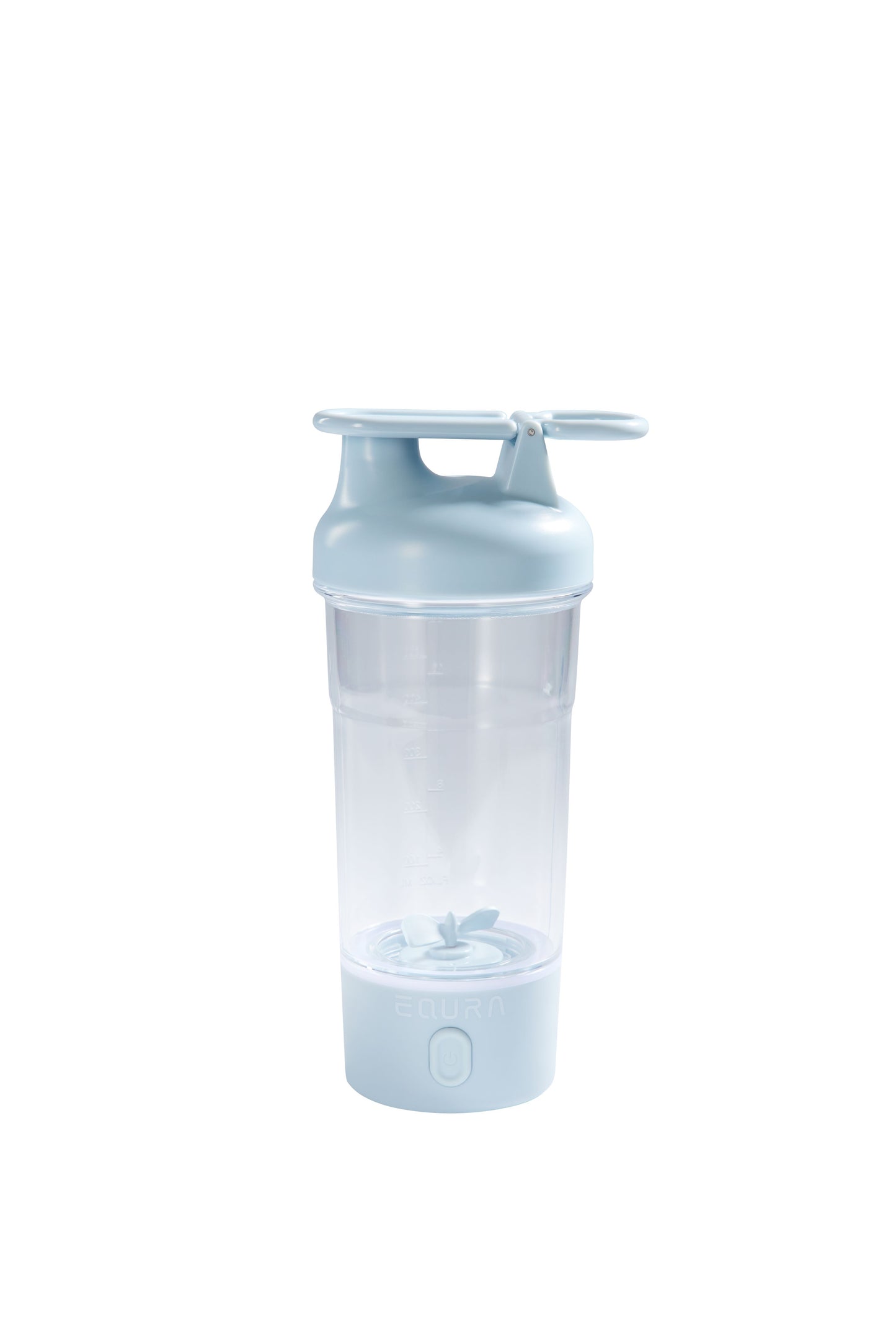 Išmani elektrinė gertuvė–plaktuvas 750 ml. Universalus automatinis shakeris Pastelinė melsva