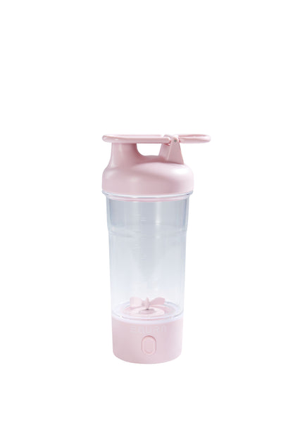 Išmani elektrinė gertuvė–plaktuvas 750 ml. Universalus automatinis shakeris pastelinė rožinė