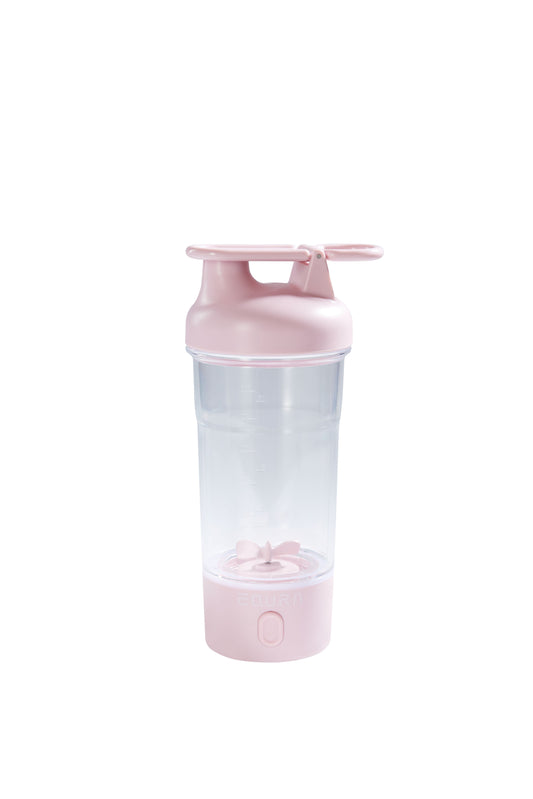 Išmani elektrinė gertuvė–plaktuvas 750 ml. Universalus automatinis shakeris pastelinė rožinė