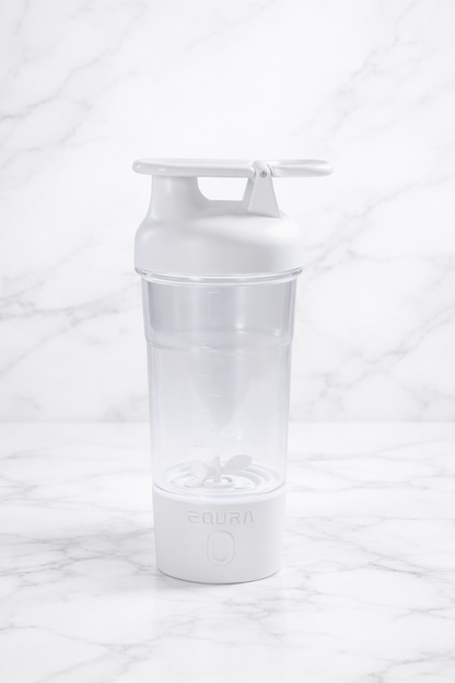 Išmani elektrinė gertuvė–plaktuvas 750 ml. Universalus automatinis shakeris-balta